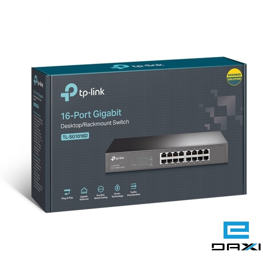 ქსელის გამანაწილებელი Switch 16 Gigabit Port, TL-SG1016D, TP-Link