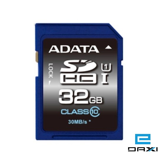 მეხსიერების ბარათი, A-DATA 32GB, ASDH32GUICL10-R, Premier SDHC UHS-I U1 Card (Class10)
