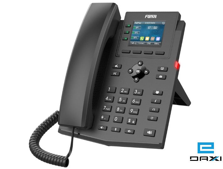 IP WiFi POE ტელეფონი, Fanvil X303W (IP Phone Black)