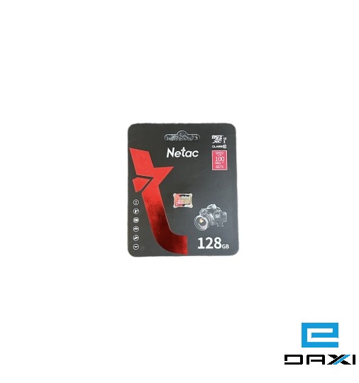Micro SD 128GB Netac P500 Extreme Pro MicroSDXC V30/A1C10 upto100MB/s,retail pack cardonly NT02P500PRO-128G-S