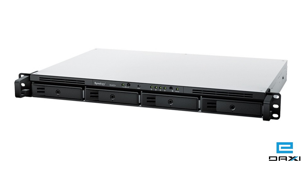 NAS სერვერი 1U Rackmount, 4 დისკიანი, Synology RS422+