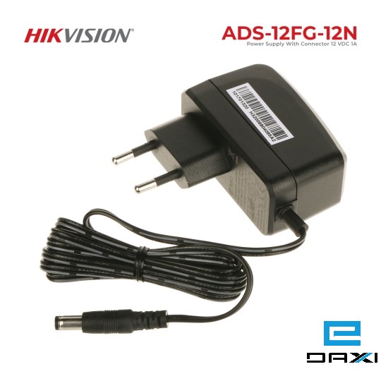 კვების ბლოკი, 12V1A Hikvision ADS-12FG-12N 12012EPG