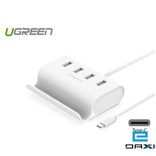 USB ჰაბი, TypeC to 4 USB Port CR123 UGREEN USB 2.0 HUB 30288