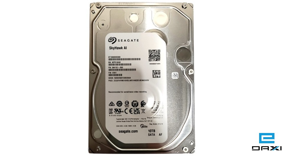 მყარი დისკი HDD 10TB, Seagate SkyHawk AI ST10000VE, 7200 RPM, SATA