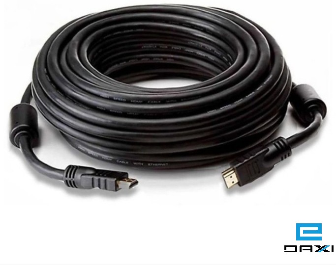 HDMI Cable 10M, 1.4V, 28AWG, Al+braiding shield, copper, gold plated, PVC, Plastic shell