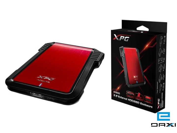Hard Drive External Box, A-DATA USB3.0, EX500U3-CRD, COLOR BOXRED