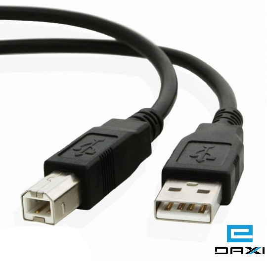 კაბელი, USB 3M, KDUSB2002-3M, USB AM/BM,28AWG Copper+28AWG ,OD=4.5MM,PVCBraiding 64X0.12AL ,1 ferrite