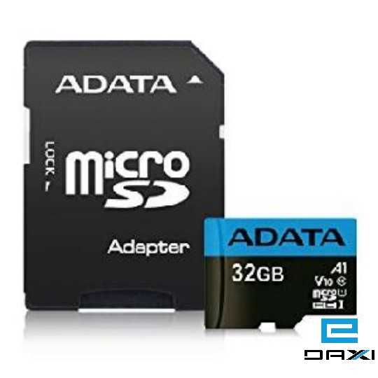 მეხსიერების ბარათი გადამყვანით ADATA 32GB MicroSD Card CL10 with adaptor-Retail packing