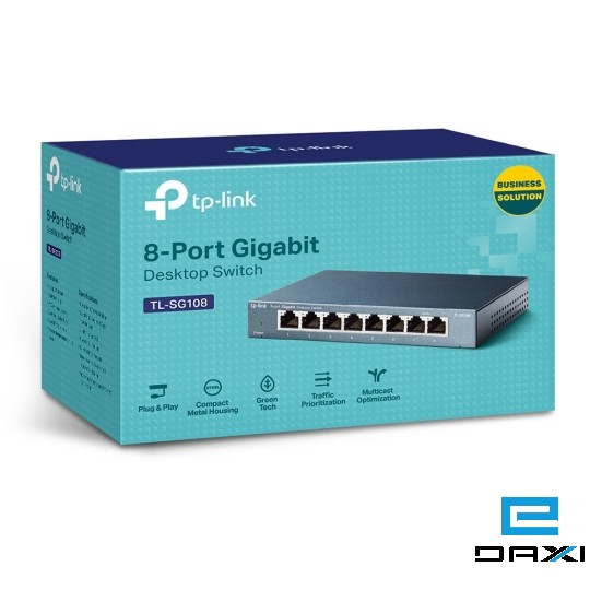 ქსელის გამანაწილებელი სვიჩი, 8-Port 10/100/1000Mbps Desktop Switch, TL-SG108, TP-Link