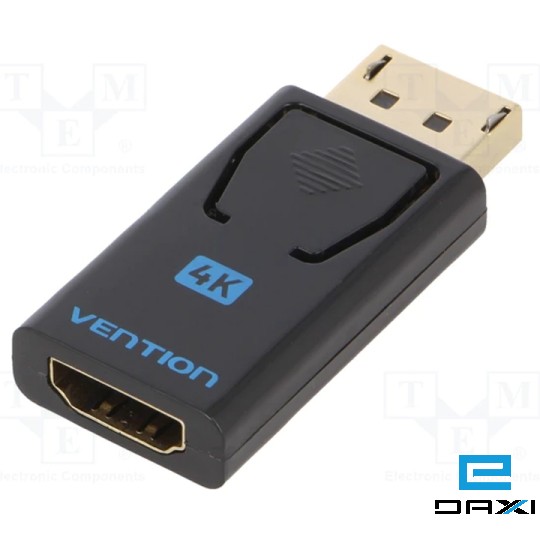 გადამყვანი, DisplayPort Male to HDMI Female, VENTION HBMB0 Adapter Black