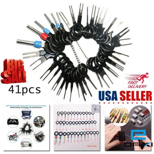 Wire Terminal Removal Tool Kit Car Electrical Wiring Crimp Connector Grand 41PCS