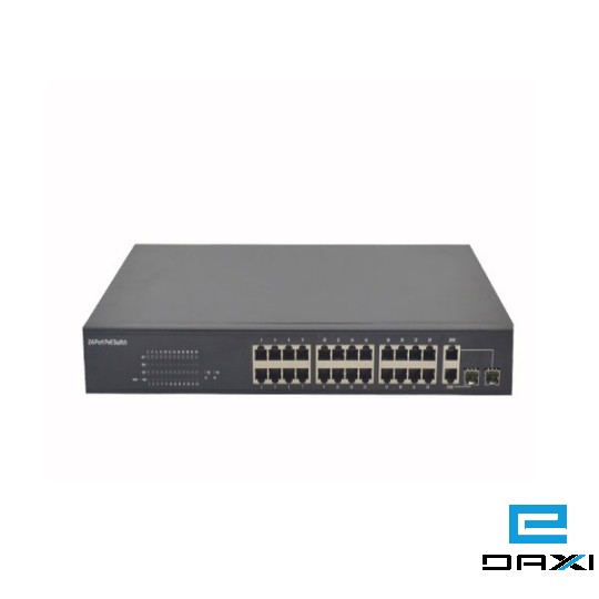 არამართვადი სვიჩი, VDD-X224PI, 24-Port 10/100Mbps POE Switch, 100Mbit *24 Port