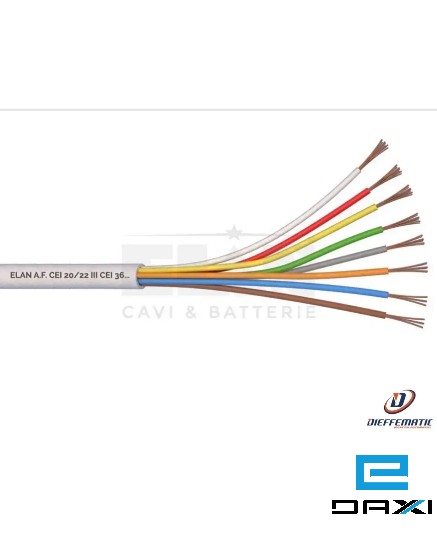 ელ. სადენი სიგნალიზაციის კაბელი ELAN 8X0.22 050081 (100მ)