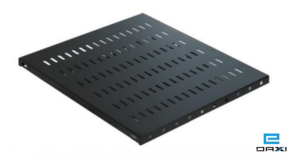 ფიქსირებული თარო საკომუნიკაციო კარადისთვის, 1U FIXED SHELF for 600mm for Rack, Black