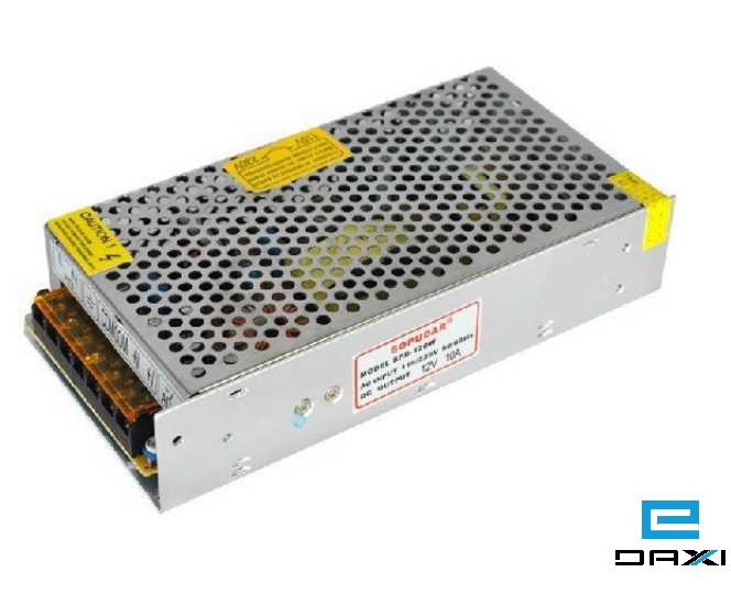კვების ბლოკი 12V 10A, 220AC-12DC, Power Supply