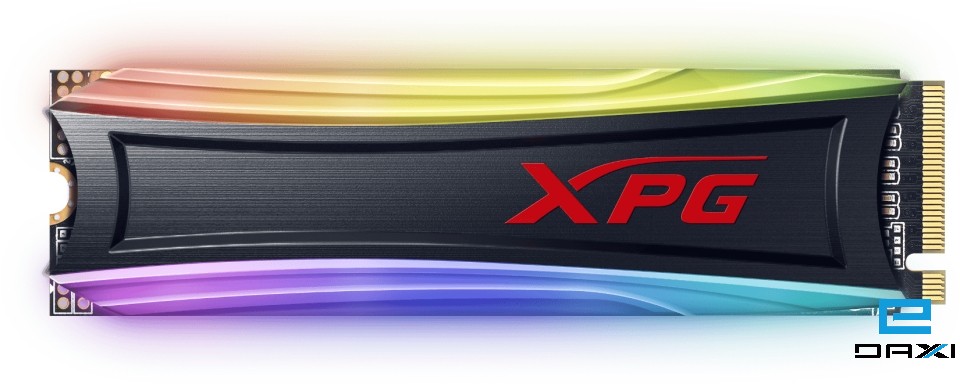 მყარი დისკი M2 256GB XPG SPECTRIX S40G-256GT-C, ADATA PCIe Gen3x4 256GB RGB 3D TLC M.2 2280 COLOR BOX