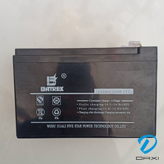 აკუმულატორი, RA-BA-12V/8A, BATREX, 12v-8A