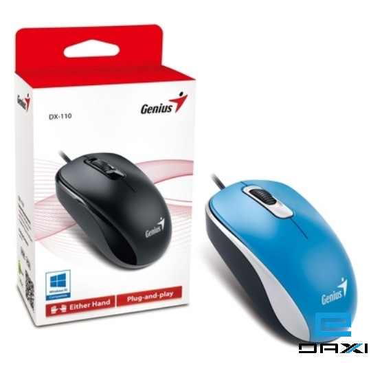 თაგვი, DX-110 Blue, Genius Optical Mouse, USB