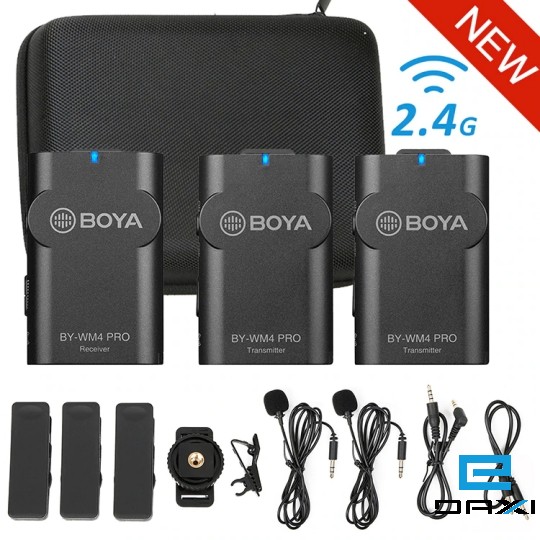 დისტანციური მიკროფონი, BOYA BY-WM4 Pro K2 (2 Transmitter 1 Receiver)