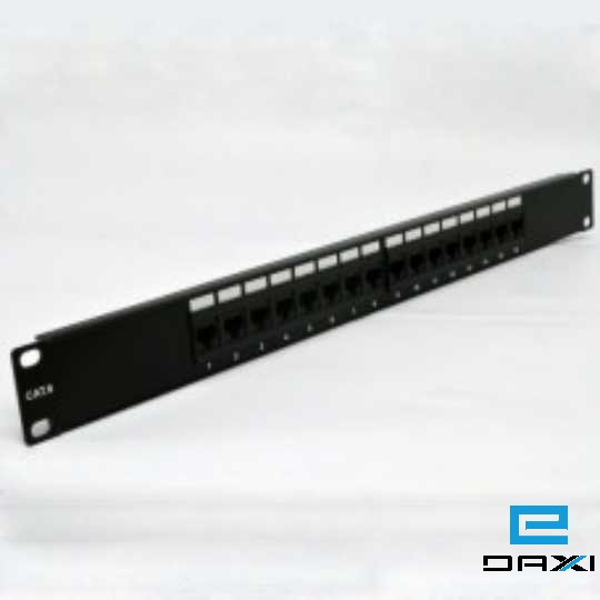 Patch Panel, KD-PP05-UTP-C6e-24P, UTP CAT6e, 24 ports,1U,19"