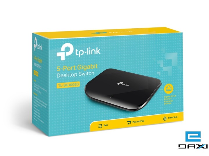 ქსელის გამანაწილებელი, Switch 5 Port, TL-SG1005D, TP-Link, 10/100/1000Mbps