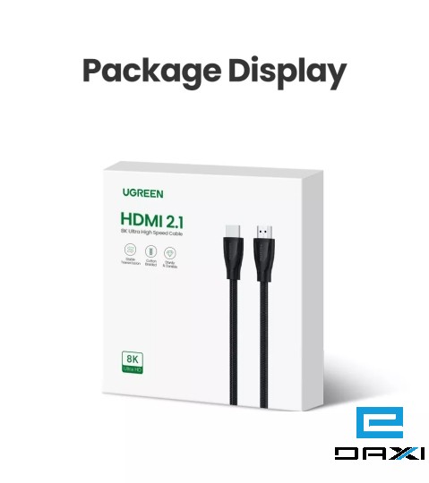 HDMI Cable 2M, HD140 UGREEN (80403) HDMI2.1 A M/M Cable with Braided