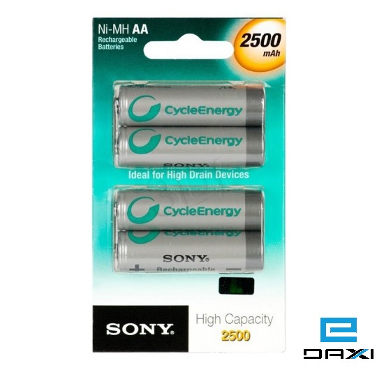 Battery, Sony, NH-AA-B4GN, Pre-Charged Batteries 4xAA 2500MAH, 08562017283