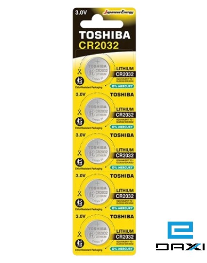 ელემენტი 3v Lithium Battery, TOSHIBA CR2032 CP-5C
