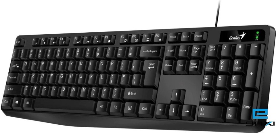კლავიატურა, KB-117,Genius USB Keyboard Black