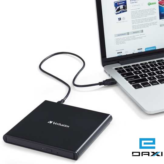 USB Mobile DVD Verbatim External CD/DVD-RW, USB2.0 (53504)