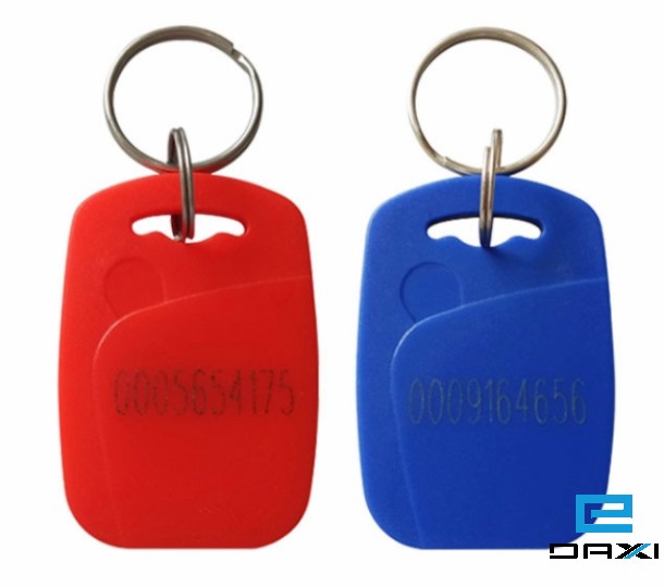 ფერადი ბრელოკი ჩიპით, RFID Keyfob Tags 125KHz, TK4100 Chip, HC-KF-01 Blue