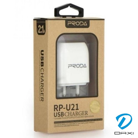 USB Adapter, RP-U21 Proda Wall Charger 2.1A