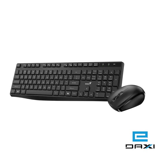კლავიატურა და მაუსი Genius KM-8206S, Wireless Keyboard + Mouse, USB BLK,RU,2.4GHZ