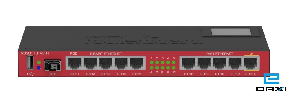 როუტერი Mikrotik RB2011UiAS-IN, 10 Port +1SFP