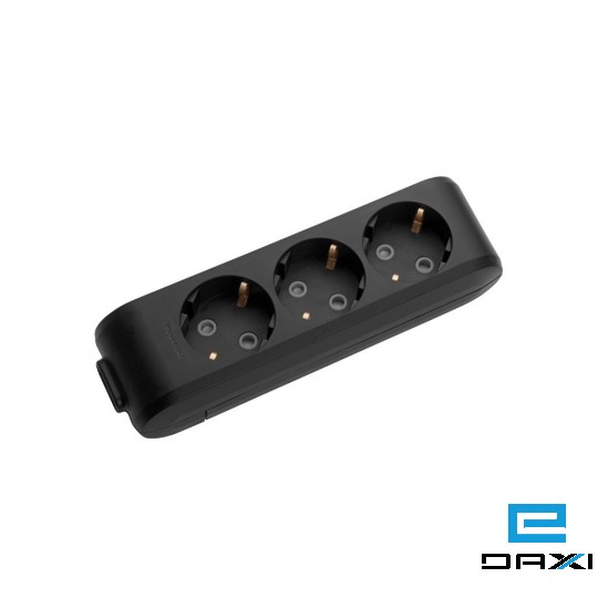 ელ. გამანაწილებელი. 3 Port Viko MULTI-LET - უსადენო შავი