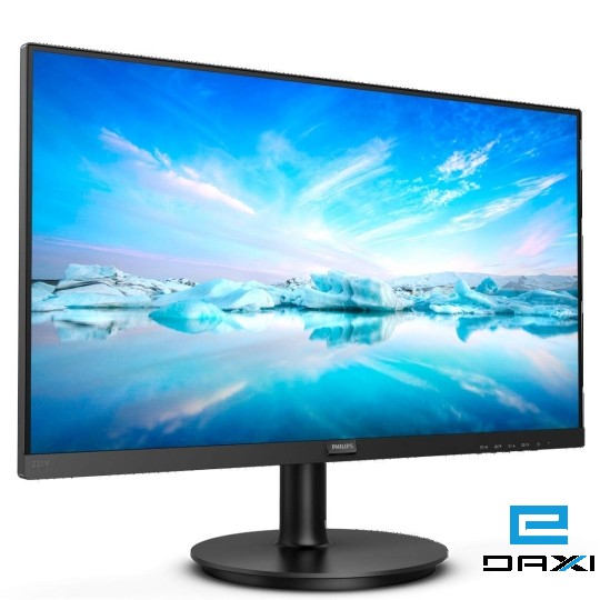 მონიტორი, 21.5 PHILIPS 221V8/00 "LCD Full HD 16:9 1920 x 1080 @ 75 Hz*, 4ms, 250 cd/m², 3000:1 VGA, HDMI,