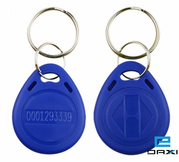 ფერადი ბრელოკი ჩიპით, RFID Keyfob Tags 125KHz, TK4100 Chip, HC-KF-02 Blue
