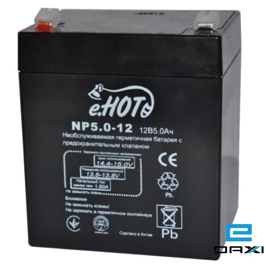 აკუმულატორი, ENOT, 12V 5Ah, NP5.0-12 Rechargable Battery