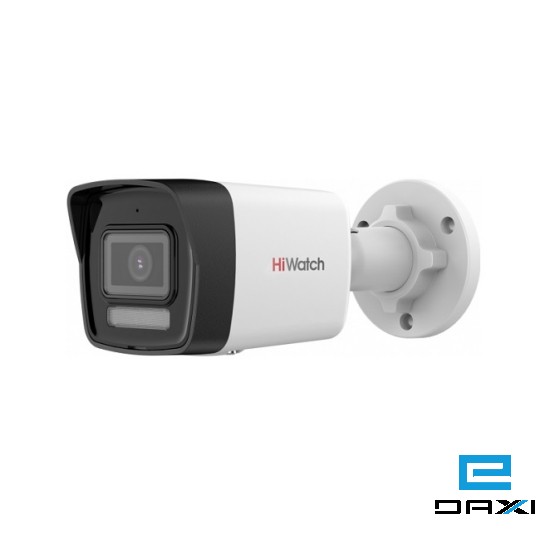 ქსელური სამეთვალყურეო კამერა მიკროფონით 4MP 2,8mm, Hiwatch, DS-I450M(C), IP, Bullet, Fix, Built-in mic IR30m,,