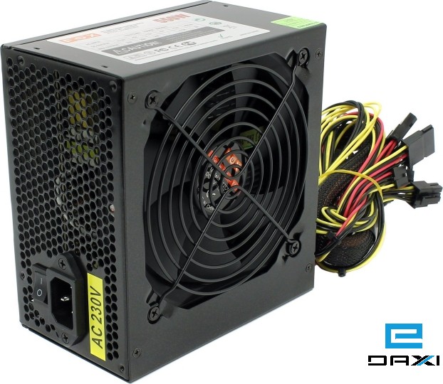 კომპიუტერის კვების ბლოკი, 550W PK-400RSF, ITD, Power Supply, P8/ 3*IDE+4*SATA/P6+2 ,12cm fan Brown Box