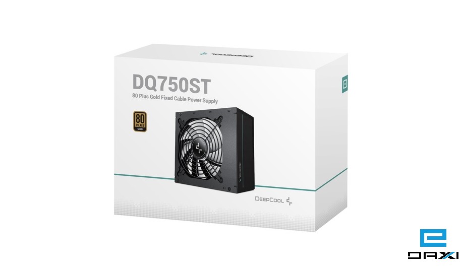 კომპიუტერის კვების ბლოკი, DQ750ST, Deepcool, 750W real power supply with 80Plus Gold Certified and 120mm FDB Bearing PWM fan