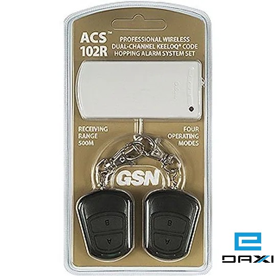 რადიო ღილაკი (გადამცემი/მიმღები) 433.92MHz GSN ACS-102R-SET, 500M